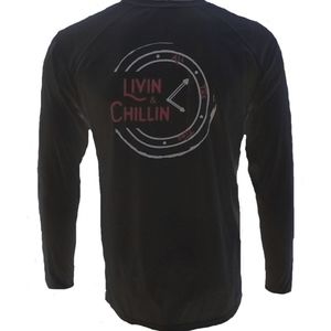 Livin and Chillin All the Time Black/Red/Silver -X